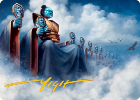 Myojin of Cryptic Dreams Art Card (Gold-Stamped Signature) [Kamigawa: Neon Dynasty Art Series] | Magic Magpie