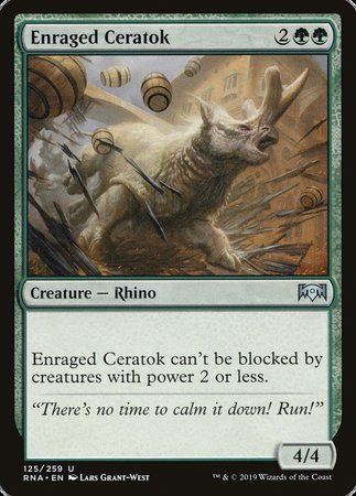 Enraged Ceratok [Ravnica Allegiance] | Magic Magpie