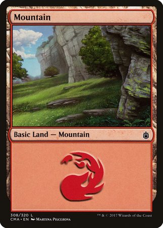 Mountain (308) [Commander Anthology] | Magic Magpie