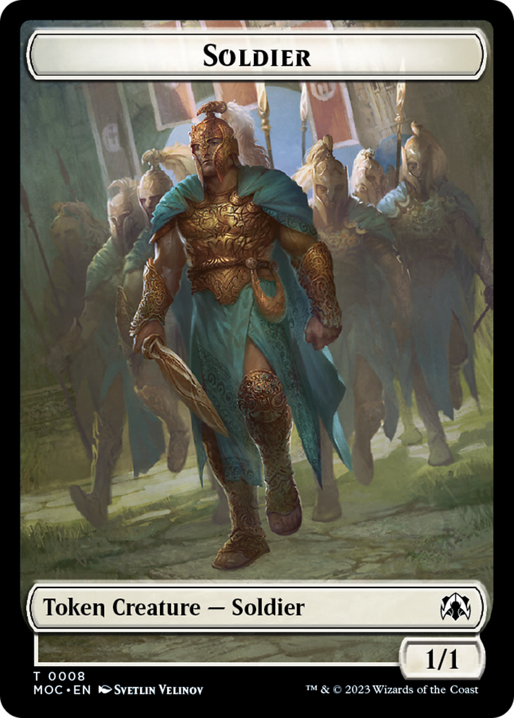 Soldier // Insect Double-Sided Token [March of the Machine Commander Tokens] | Magic Magpie