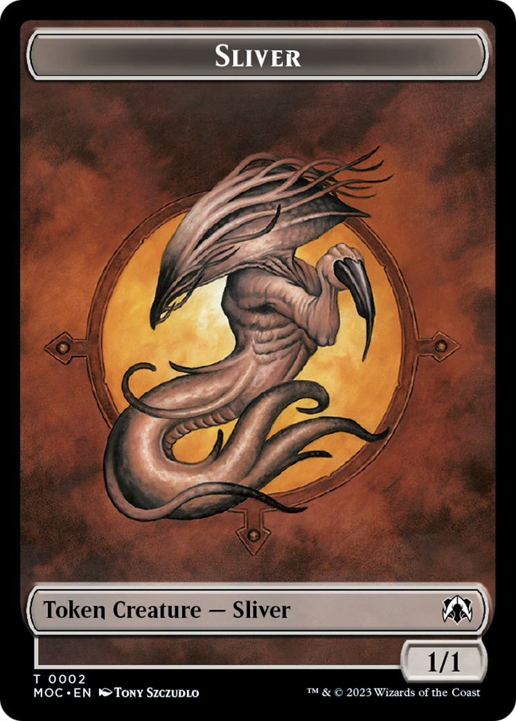 Goblin // Sliver Double-Sided Token [March of the Machine Commander Tokens] | Magic Magpie