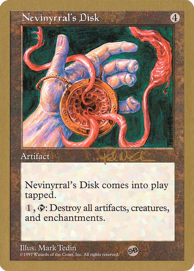 Nevinyrral's Disk (Paul McCabe) (SB) [World Championship Decks 1997] | Magic Magpie