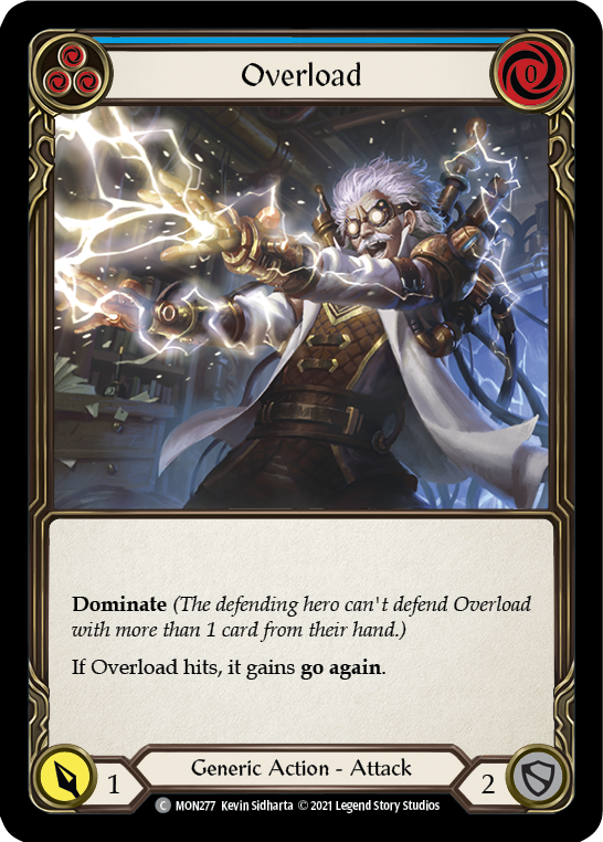 Overload (Blue) [MON277] 1st Edition Normal | Magic Magpie