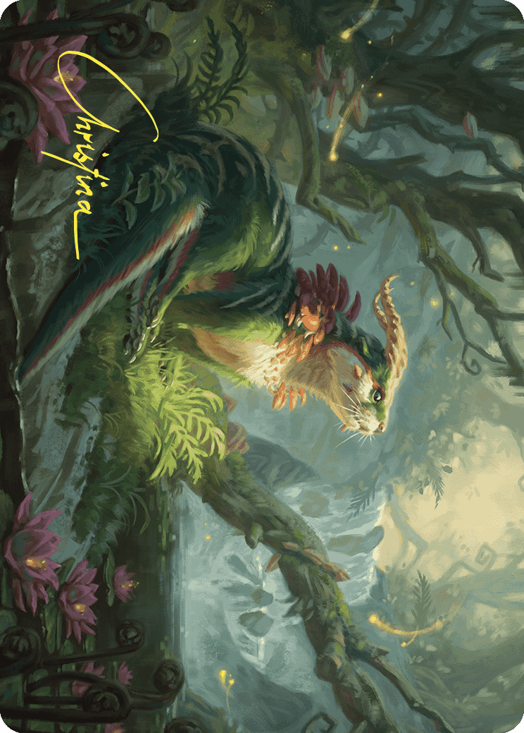 Elusive Otter Art Card (Gold-Stamped Signature) [Wilds of Eldraine Art Series] | Magic Magpie