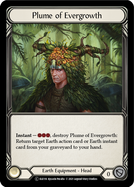 Plume of Evergrowth [U-ELE116] Unlimited Rainbow Foil | Magic Magpie