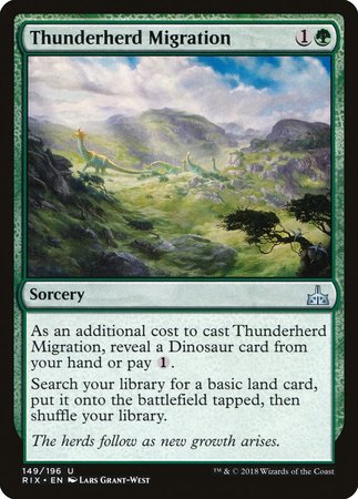 Thunderherd Migration [Rivals of Ixalan] | Magic Magpie