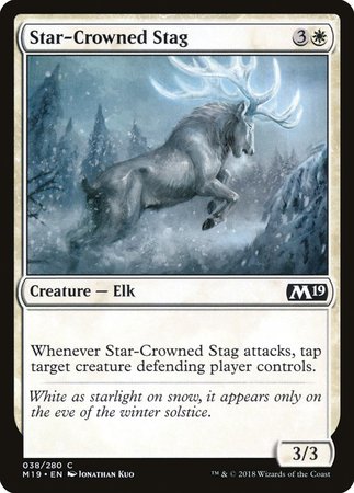 Star-Crowned Stag [Core Set 2019] | Magic Magpie