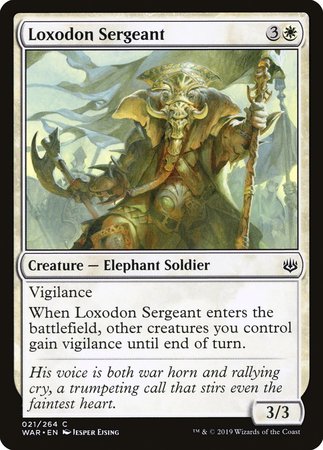 Loxodon Sergeant [War of the Spark] | Magic Magpie