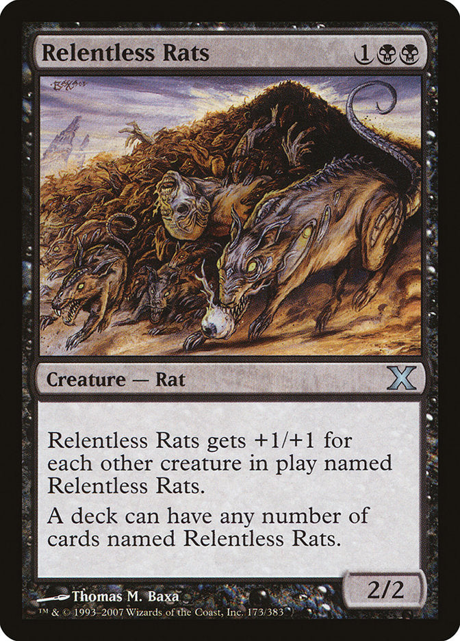 Relentless Rats [Tenth Edition] | Magic Magpie