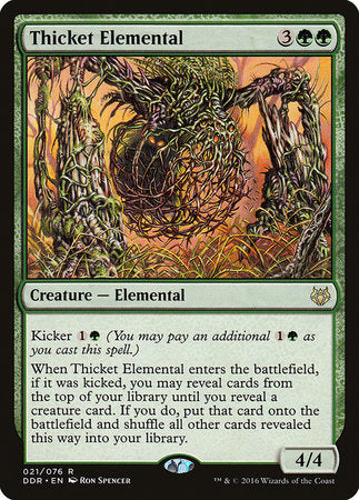 Thicket Elemental [Duel Decks: Nissa vs. Ob Nixilis] | Magic Magpie