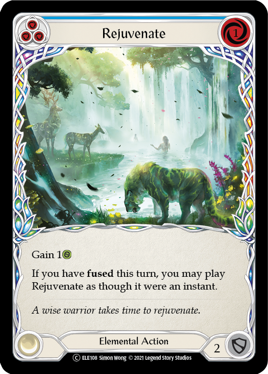 Rejuvenate (Blue) [U-ELE108] Unlimited Rainbow Foil | Magic Magpie