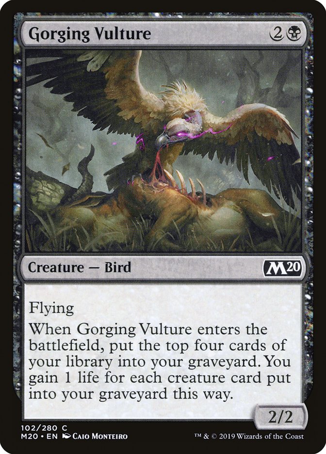 Gorging Vulture [Core Set 2020] | Magic Magpie