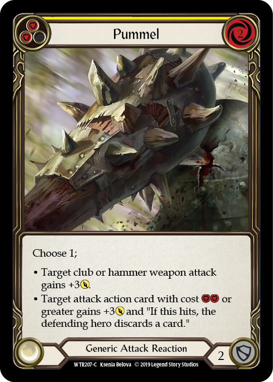 Pummel (Yellow) [WTR207-C] Alpha Print Rainbow Foil | Magic Magpie