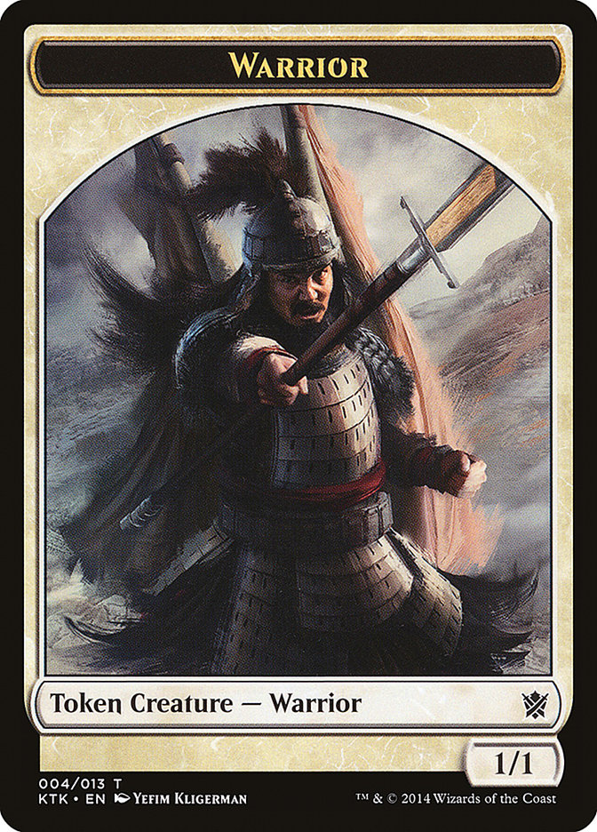 Warrior (004/013) [Khans of Tarkir Tokens] | Magic Magpie
