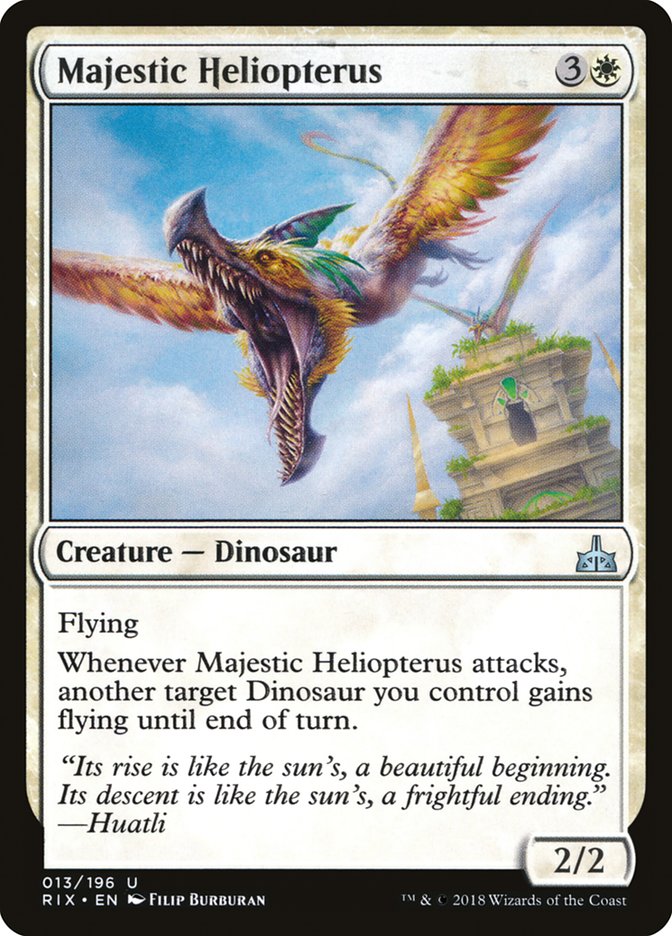 Majestic Heliopterus [Rivals of Ixalan] | Magic Magpie