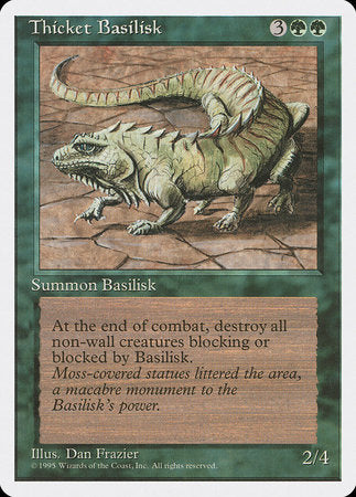 Thicket Basilisk [Fourth Edition] | Magic Magpie