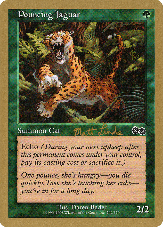 Pouncing Jaguar (Matt Linde) [World Championship Decks 1999] | Magic Magpie