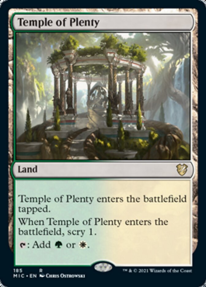 Temple of Plenty [Innistrad: Midnight Hunt Commander] | Magic Magpie