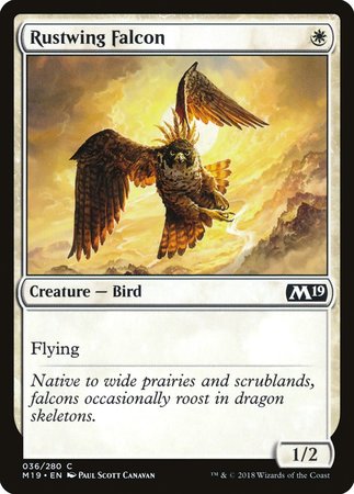 Rustwing Falcon [Core Set 2019] | Magic Magpie