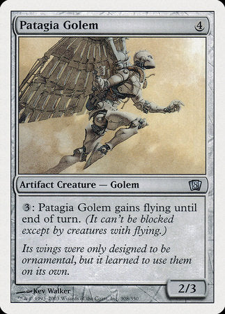 Patagia Golem [Eighth Edition] | Magic Magpie