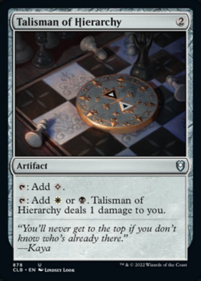 Talisman of Hierarchy [Commander Legends: Battle for Baldur's Gate] | Magic Magpie