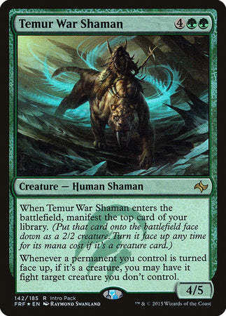 Temur War Shaman [Fate Reforged Promos] | Magic Magpie