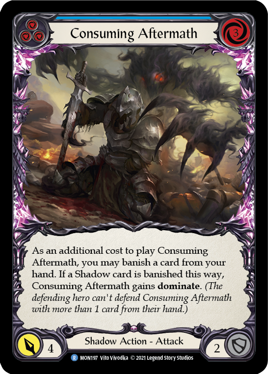 Consuming Aftermath (Blue) [MON197] 1st Edition Normal | Magic Magpie