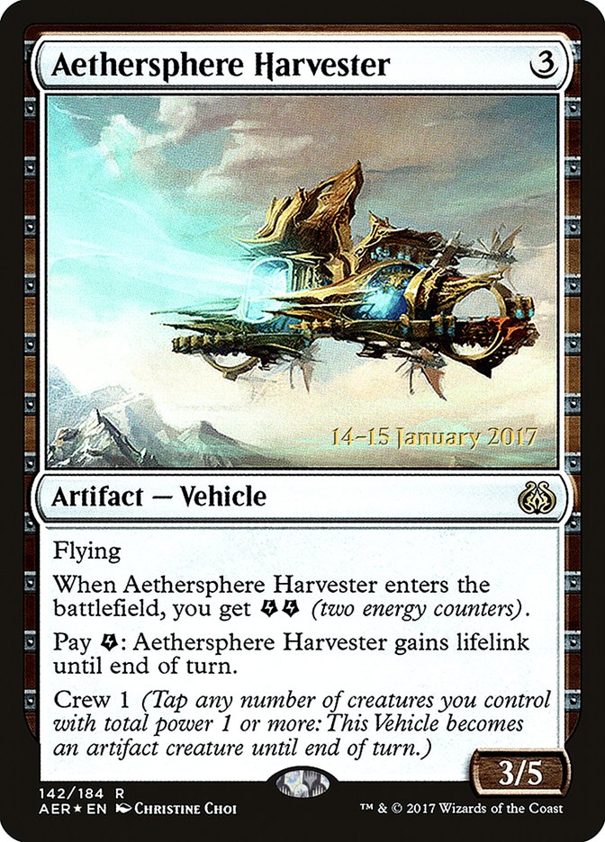 Aethersphere Harvester  [Aether Revolt Prerelease Promos] | Magic Magpie
