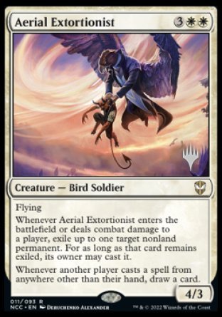 Aerial Extortionist (Promo Pack) [Streets of New Capenna Commander Promos] | Magic Magpie