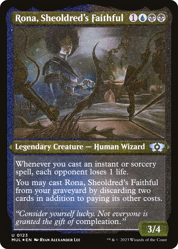 Rona, Sheoldred's Faithful (Foil Etched) [Multiverse Legends] | Magic Magpie