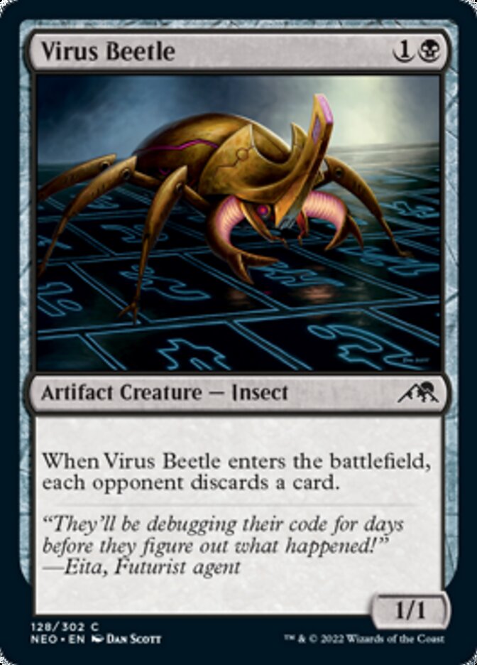 Virus Beetle [Kamigawa: Neon Dynasty] | Magic Magpie