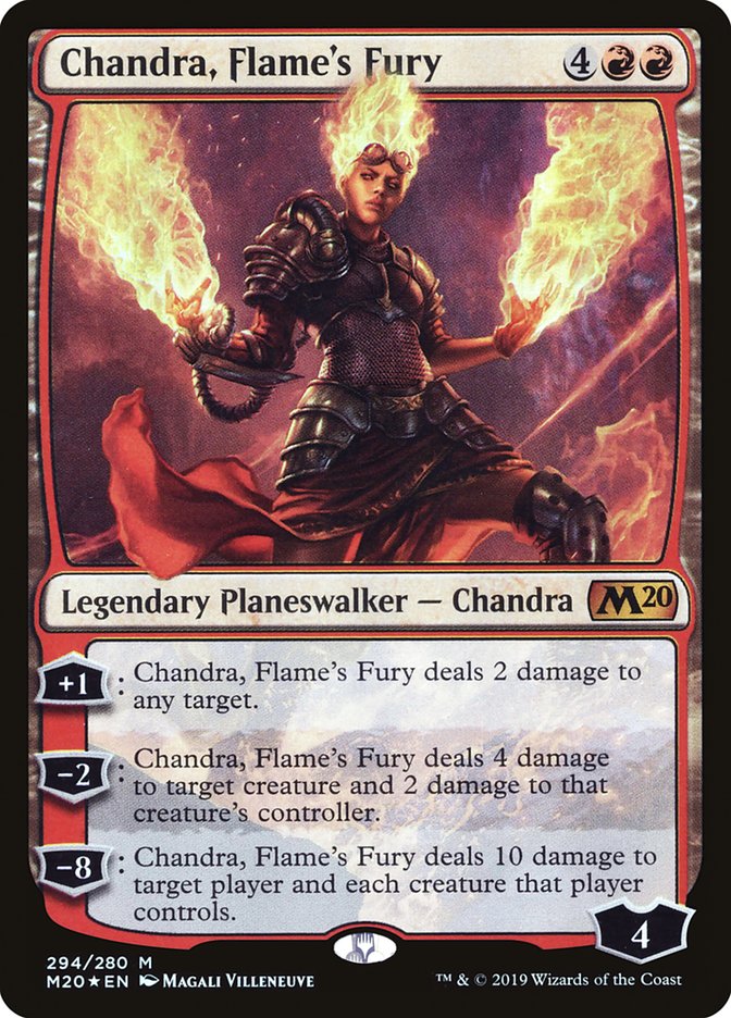 Chandra, Flame's Fury [Core Set 2020] | Magic Magpie