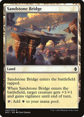 Sandstone Bridge [Battle for Zendikar] | Magic Magpie