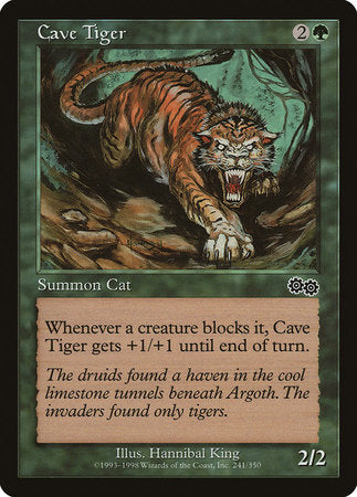 Cave Tiger [Urza's Saga] | Magic Magpie