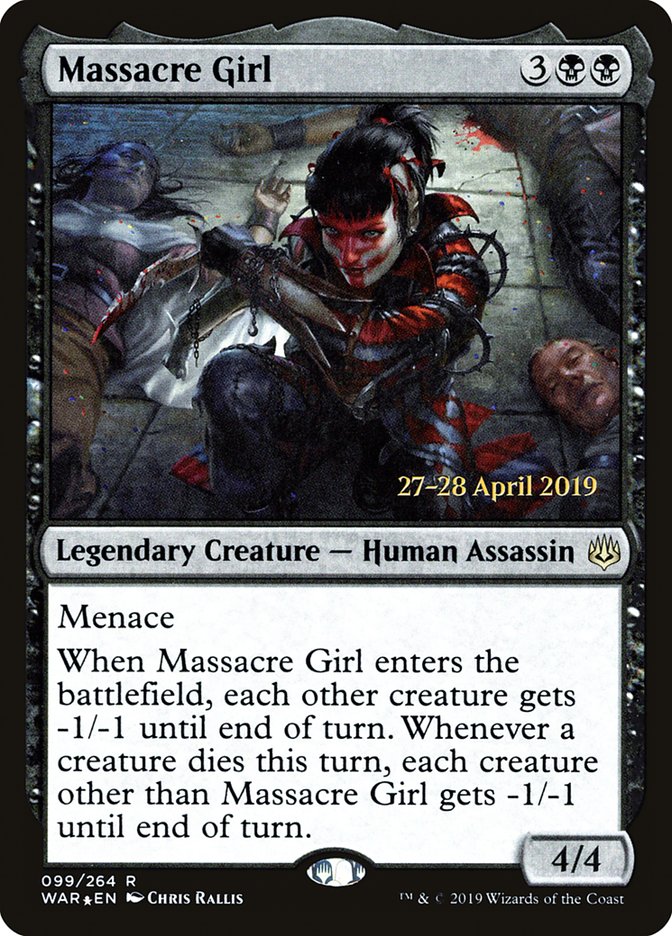 Massacre Girl  [War of the Spark Prerelease Promos] | Magic Magpie