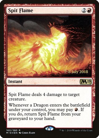 Spit Flame [Core Set 2019 Promos] | Magic Magpie