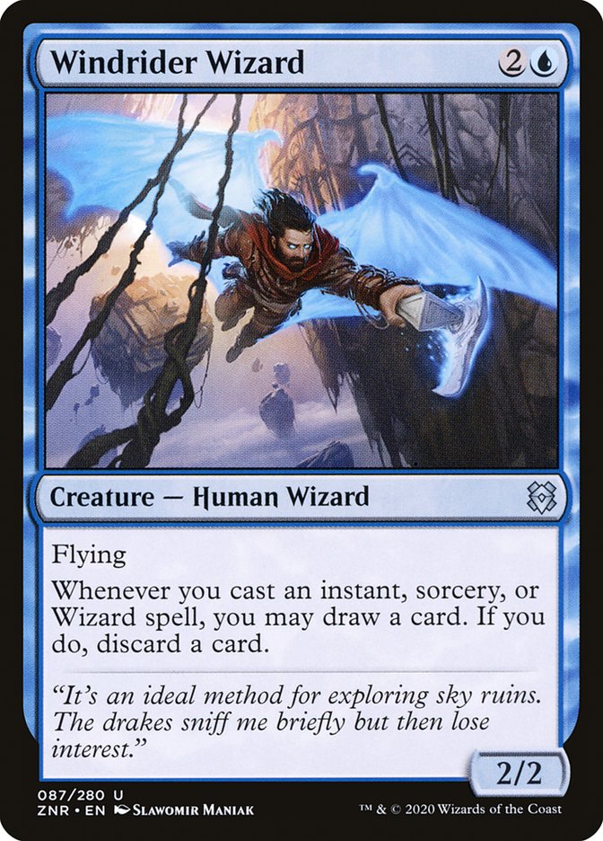 Windrider Wizard [Zendikar Rising] | Magic Magpie