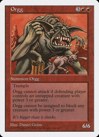 Orgg [Fifth Edition] | Magic Magpie