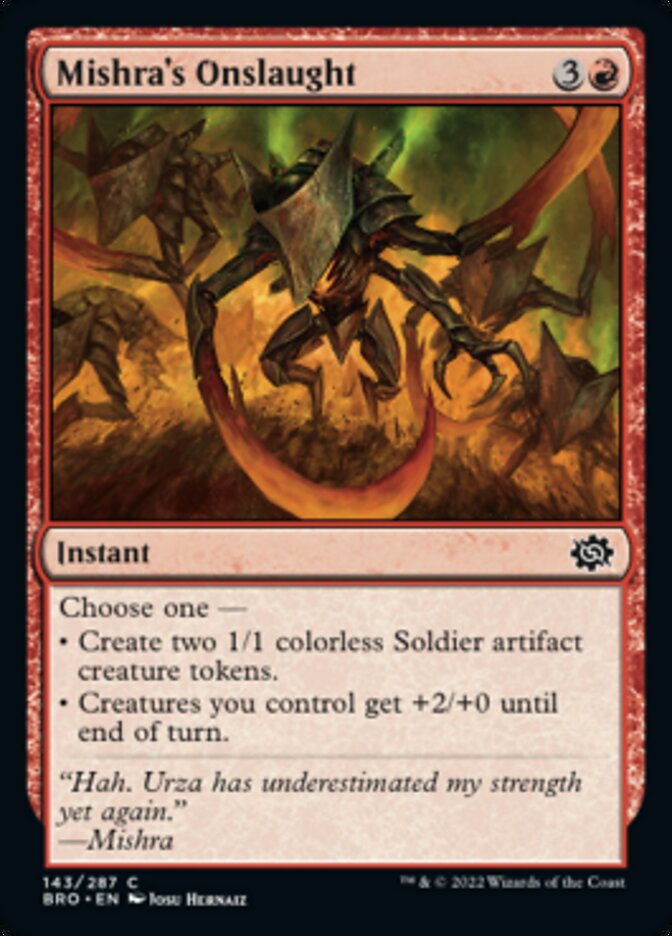 Mishra's Onslaught [The Brothers' War] | Magic Magpie