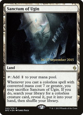 Sanctum of Ugin [Battle for Zendikar Promos] | Magic Magpie