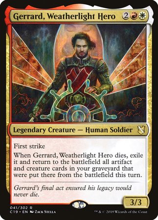 Gerrard, Weatherlight Hero [Commander 2019] | Magic Magpie