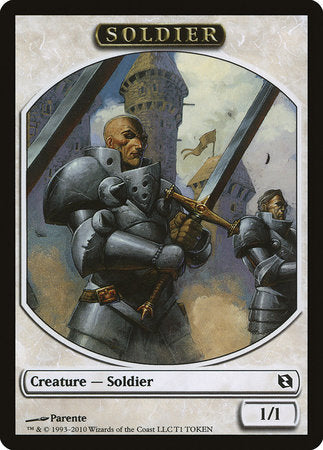 Soldier Token [Duel Decks: Elspeth vs. Tezzeret Tokens] | Magic Magpie