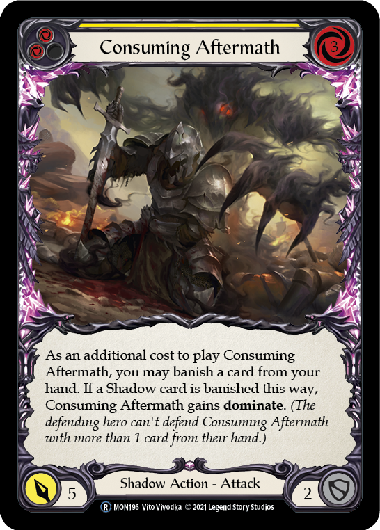 Consuming Aftermath (Yellow) [U-MON196] Unlimited Normal | Magic Magpie