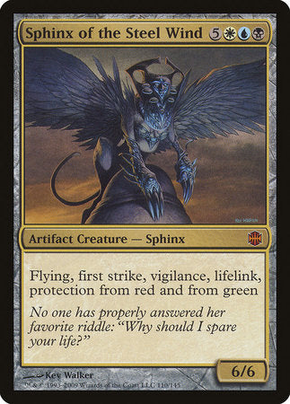 Sphinx of the Steel Wind [Alara Reborn] | Magic Magpie