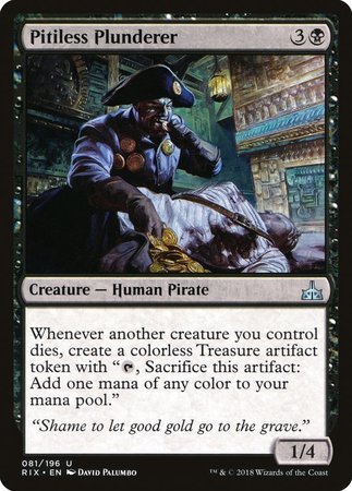 Pitiless Plunderer [Rivals of Ixalan] | Magic Magpie