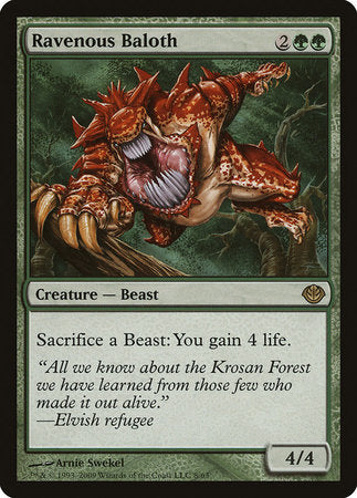 Ravenous Baloth [Duel Decks: Garruk vs. Liliana] | Magic Magpie
