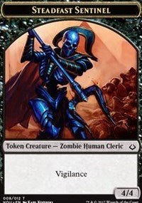 Steadfast Sentinel // Zombie Double-sided Token [Hour of Devastation Tokens] | Magic Magpie