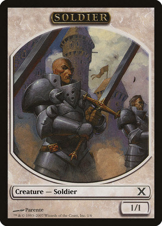 Soldier Token [Tenth Edition Tokens] | Magic Magpie