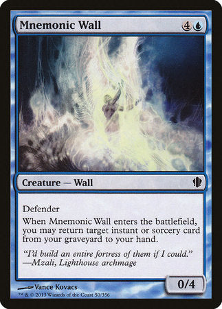 Mnemonic Wall [Commander 2013] | Magic Magpie