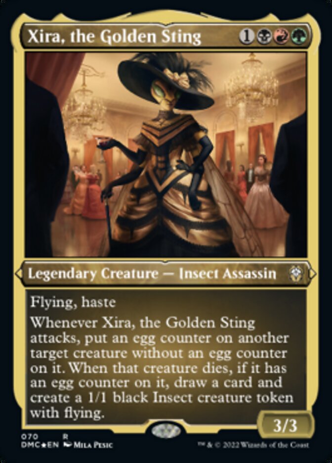 Xira, the Golden Sting (Foil Etched) [Dominaria United Commander] | Magic Magpie